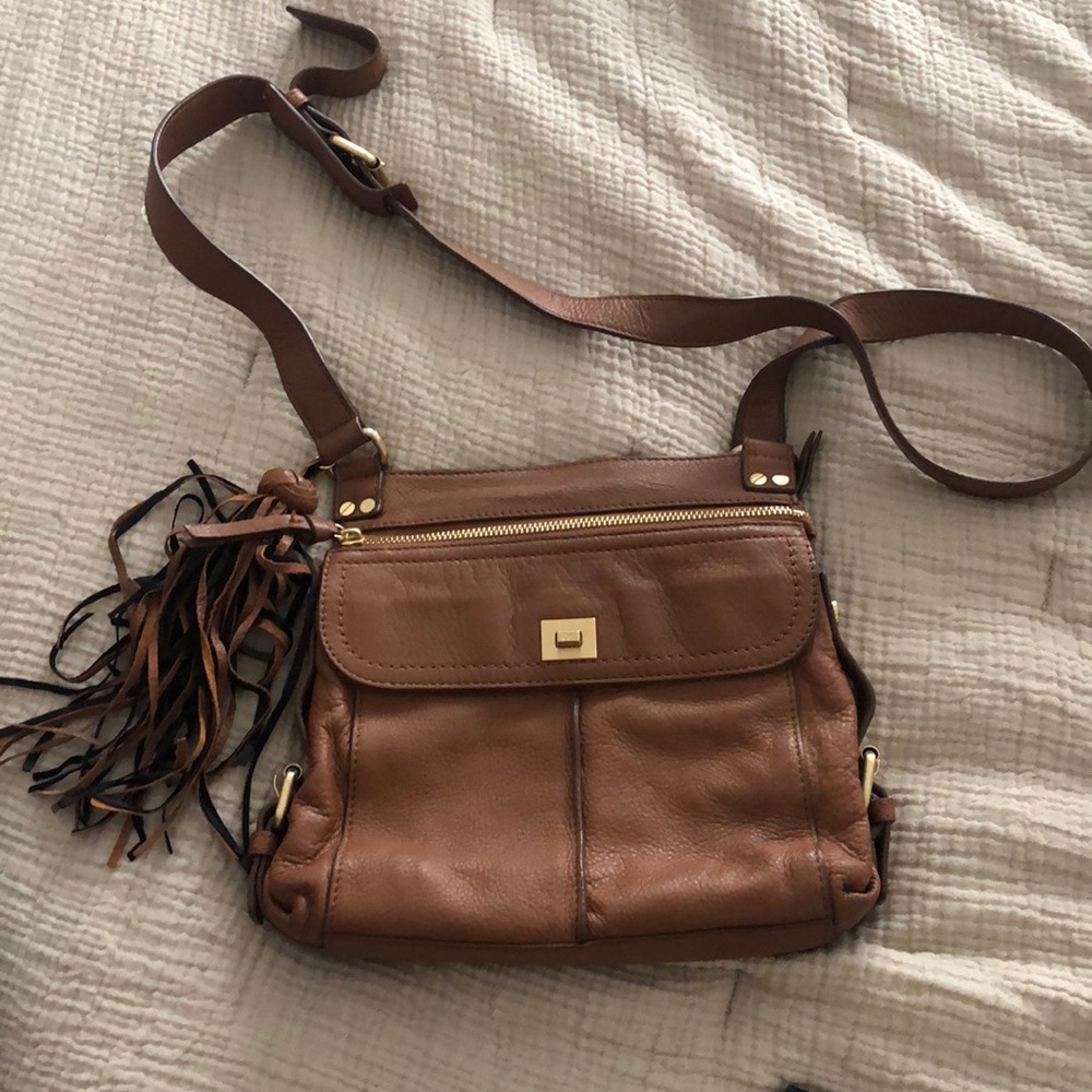 DVF Crossbody Bag - Classic cognac leather
